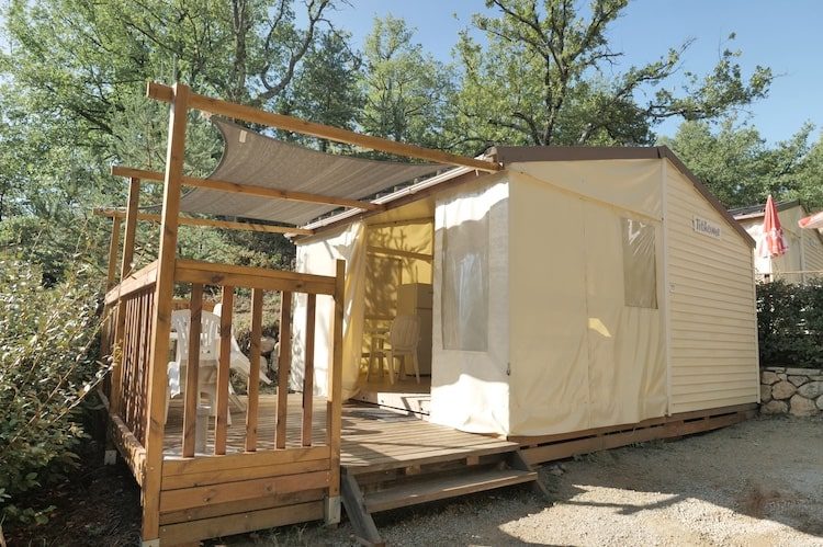 outdoor tithome, canvas mobile home without sanitary facilities