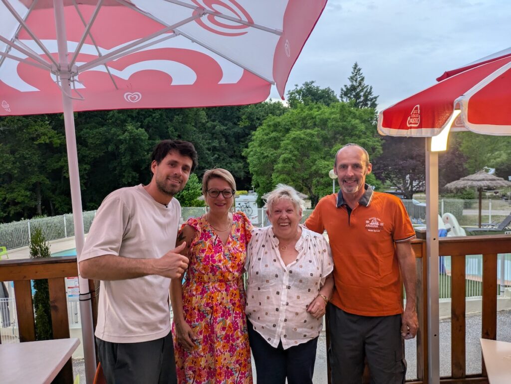 Danielle et Arthur les influenceurs au camping du Verdon